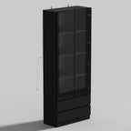 2 Door China Cabinet With 2 Drawer