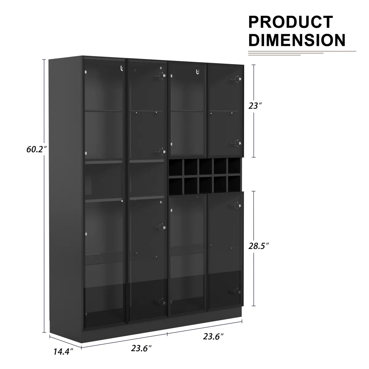 47.2w '' Dining Cabinet With Led Light